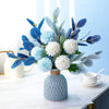Artificial Flowers with Vase Faux